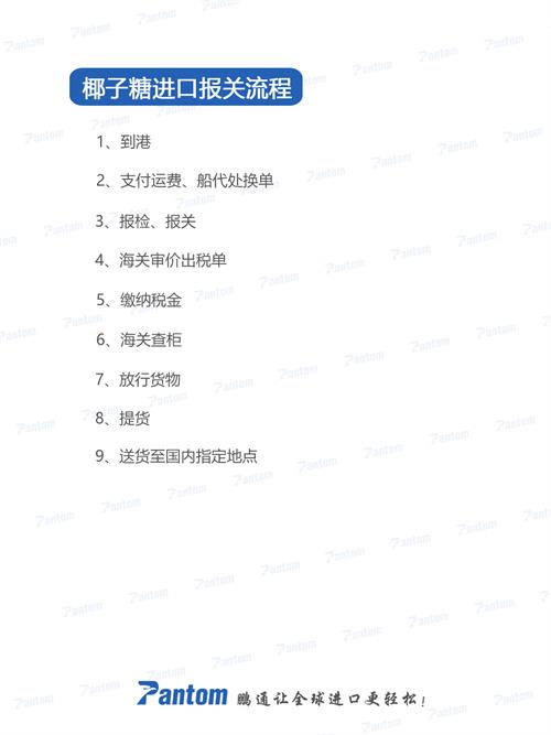 椰子糖進(jìn)口報(bào)關(guān)清關(guān)流程